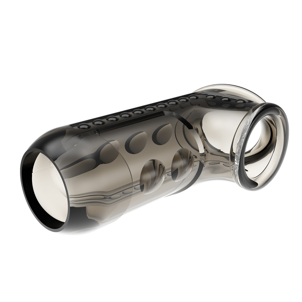  - Стимулююча насадка на пеніс Pretty Love - Penis Sleeve Long Smoke, BI-026267 5