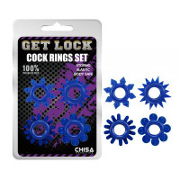 Набор колец GK Power Cock Rings Set-Blue