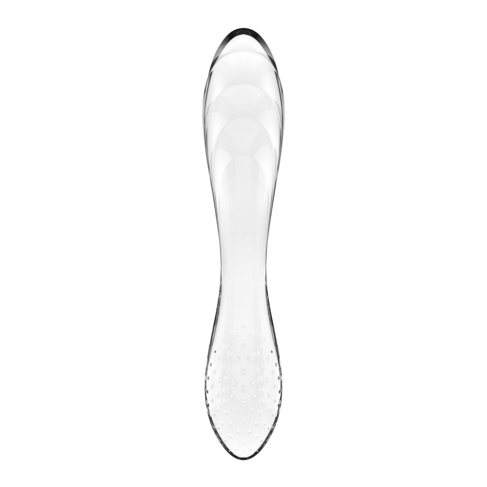 Секс игрушки - Двусторонний стеклянный дилдо Satisfyer Dazzling Crystal 1 Transparent (мятая упаковка!!!) 2