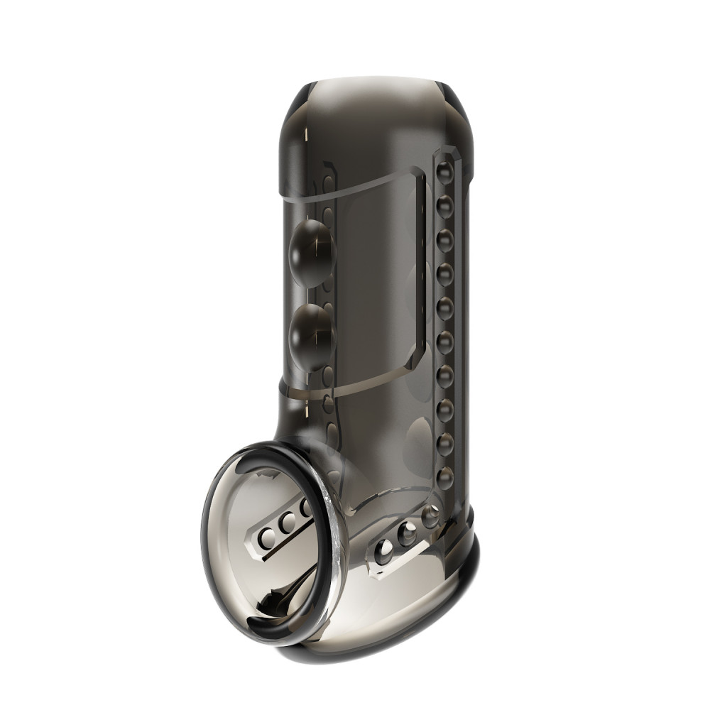  - Стимулююча насадка на пеніс Pretty Love - Penis Sleeve Long Smoke, BI-026267 2