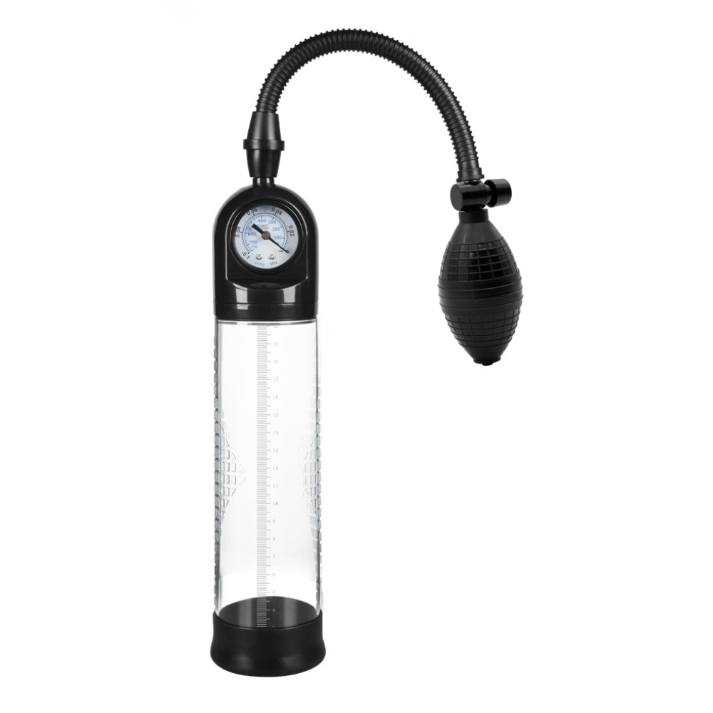 Різне - Вакуумна помпа з манометром CANWIN Penis Pump Men - P228 1