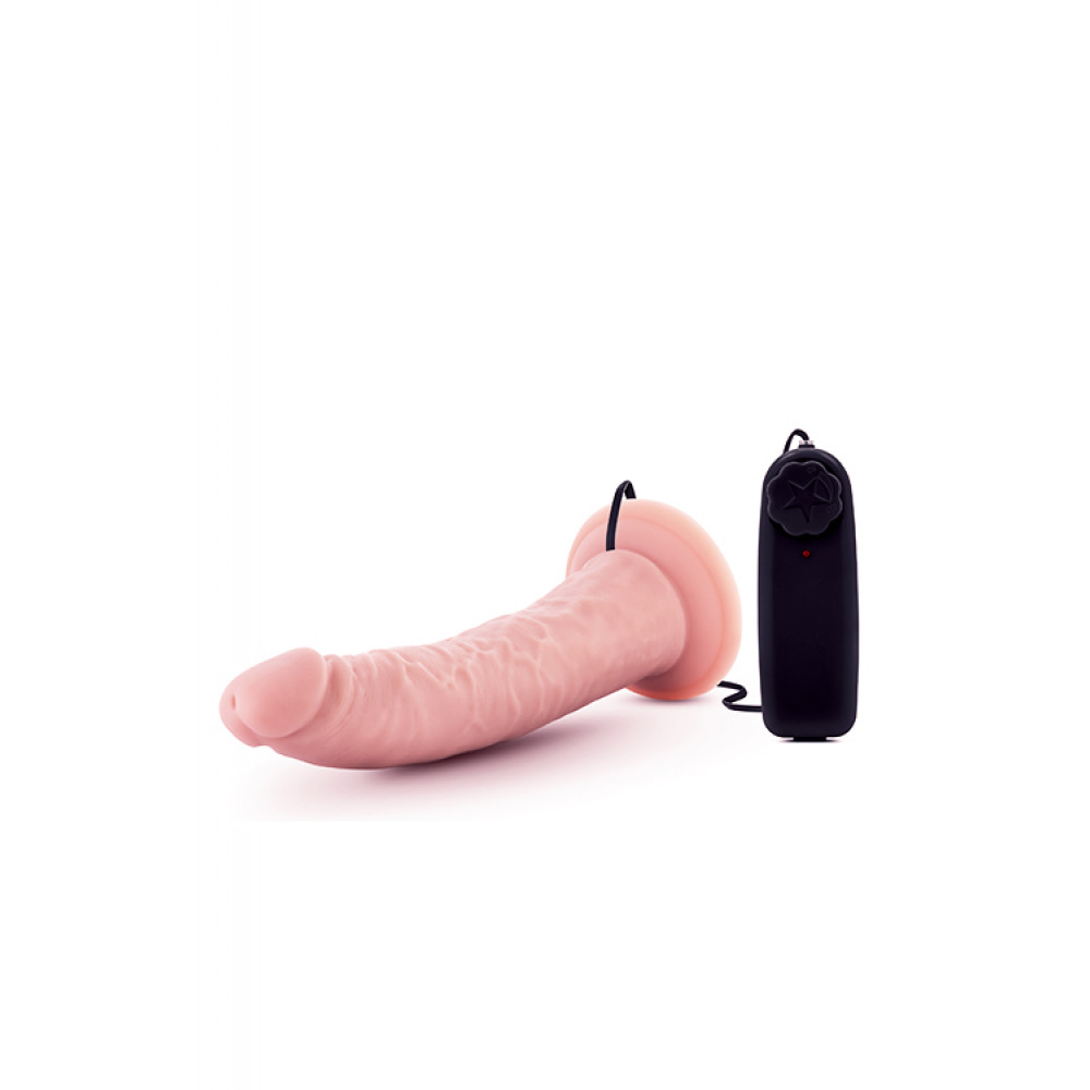 Секс игрушки - Вибратор Dr. Skin 7 Inch Realistic Vibrating Dildo with Suction Cup Vanilla 1
