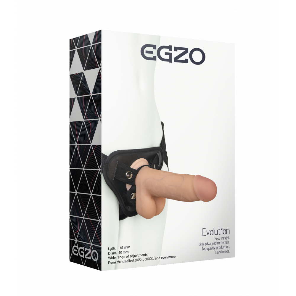 Разное - Страпон женский EGZO Evolution STR006 ( 16,5 см х 4 см )