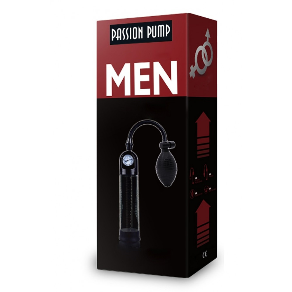 Різне - Вакуумна помпа з манометром CANWIN Penis Pump Men - P228 7