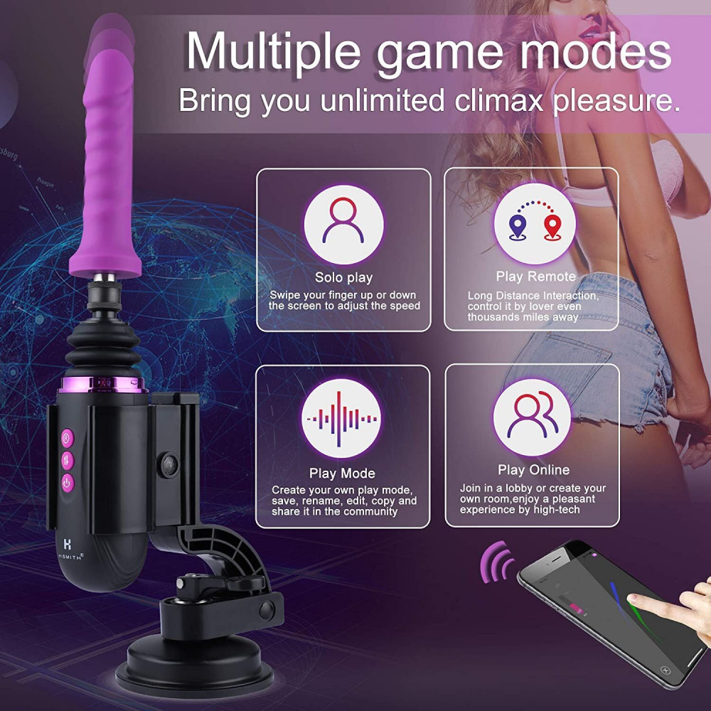 Секс іграшки - Міні секс-машина Hismith Mini Capsule Sex-Machine with Strong Suction Cup (м'ята паковання!!!) 2