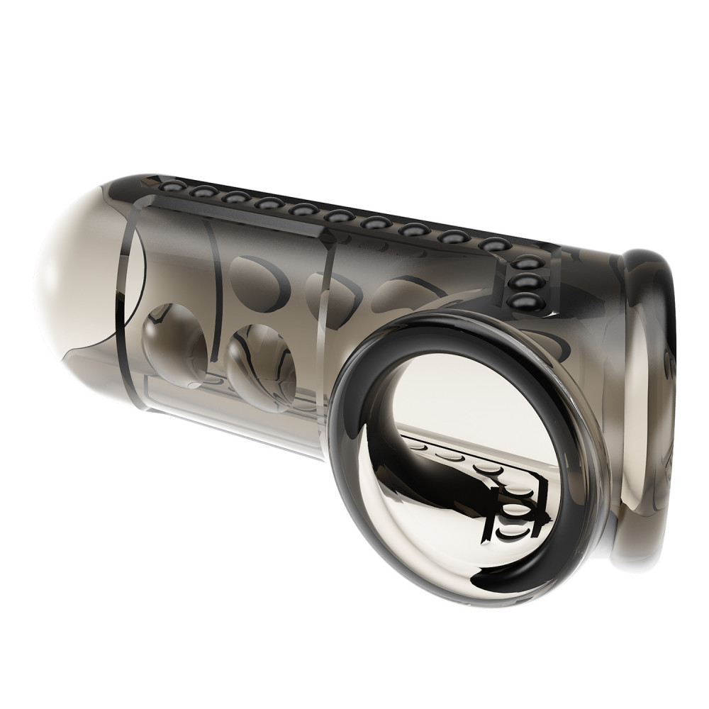  - Стимулююча насадка на пеніс Pretty Love - Penis Sleeve Long Smoke, BI-026267 4