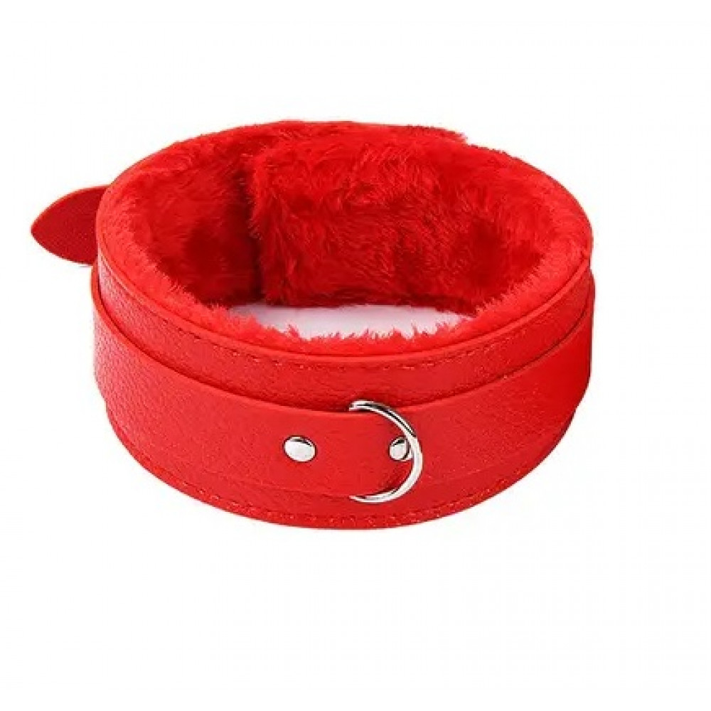 Разное - Ошейник с мехом SKN-C085, RED