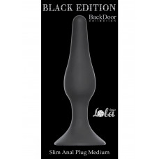 Анальный плаг Black Edition - Slim Anal Plug Medium, Black. 57420601