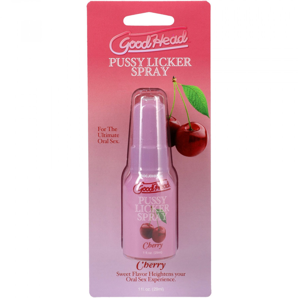 Оральные смазки - Спрей для кунилингуса Doc Johnson GoodHead Pussy Licker Spray - Cherry 29 мл 1