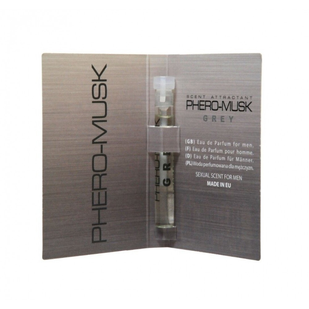 Парфюмы с феромонами - Духи с феромонами для мужчин PHERO-MUSK Grey, 1 ml 1