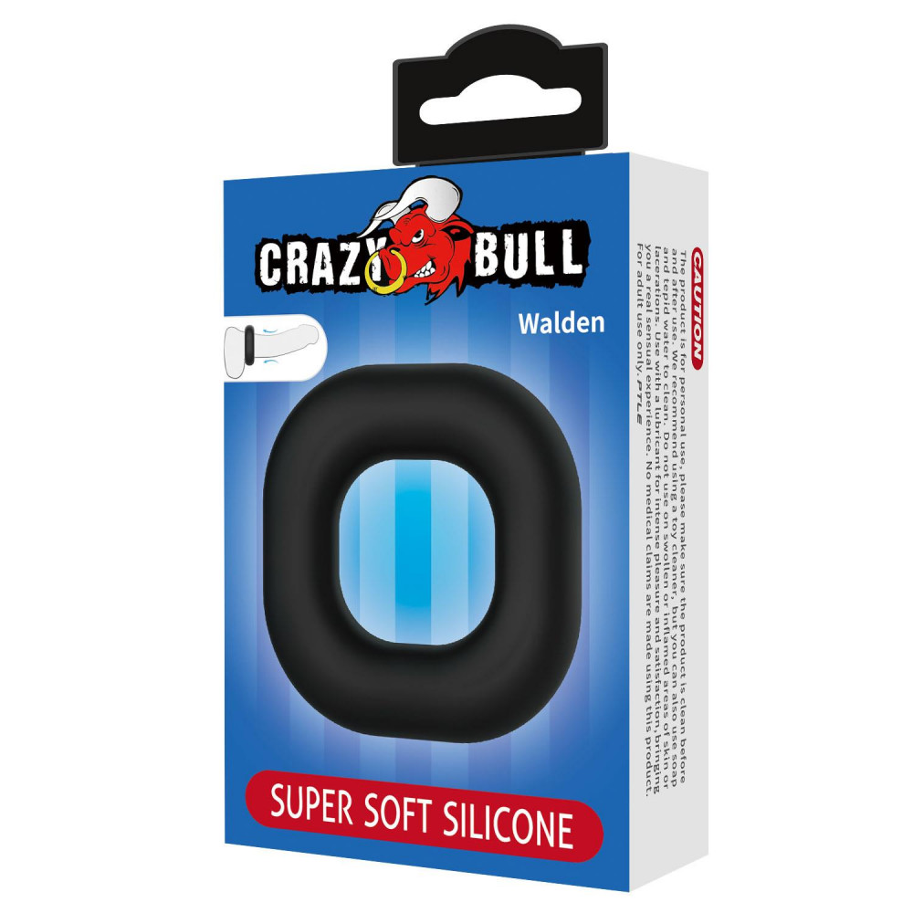  - Ерекційне кільце Crazy Bull - Walden Super Soft Silicone Cock Ring, BI-210242 6