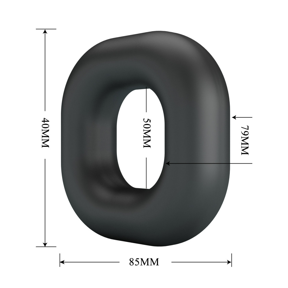  - Ерекційне кільце Crazy Bull - Walden Super Soft Silicone Cock Ring, BI-210242 5