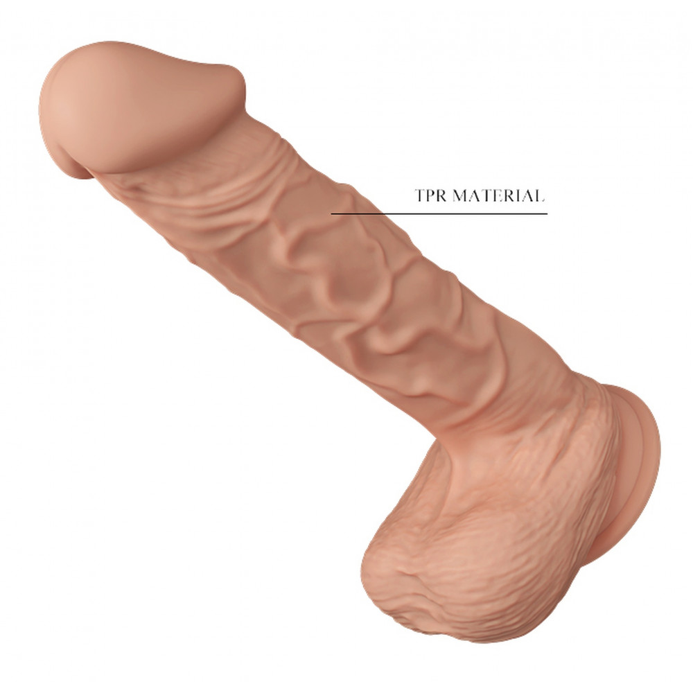  - Фалоімітатор з мошонкою на присосці BAILE - Beautiful Bergrisi 10.2