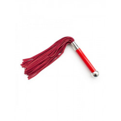 Флоггер DS Fetish Leather flogger suede red