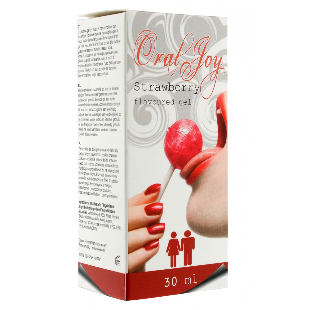 Лубриканты - Гель для орального секса Oral Joy Strawberry, 30 ml