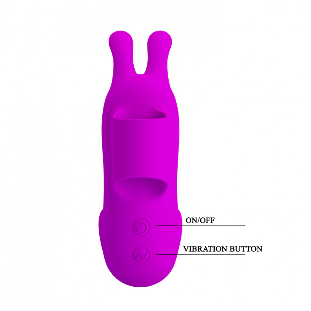 Вибратор - Клиторальный стимулятор на палец Pretty Love - Finger Bunny, BI-014605 3