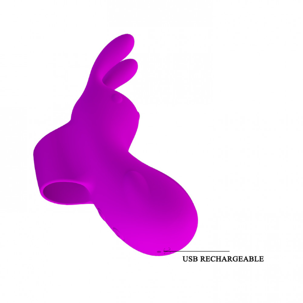 Вибратор - Клиторальный стимулятор на палец Pretty Love - Finger Bunny, BI-014605 2