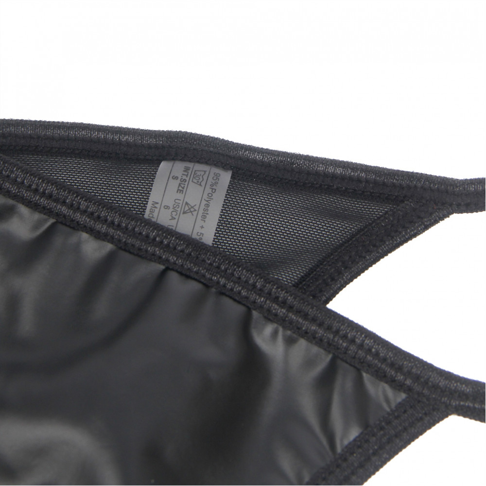 Різне - Комплект пояс для панчіх з трусиками StarNight, чорний, S 9