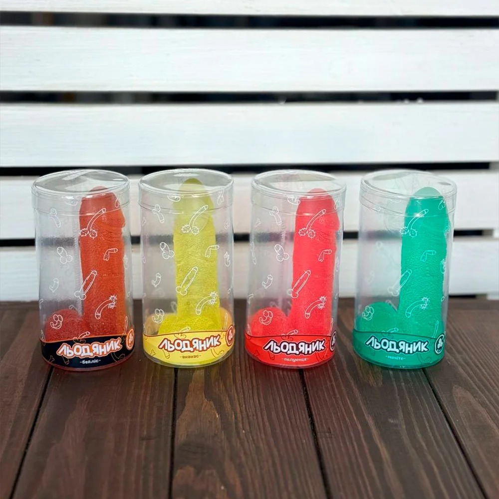 Секс приколи - Льодяник у формі пеніса VidDushi BIG зі смаком Джина (без цукру), 135 гр 1