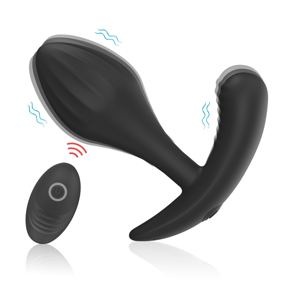 Массажеры простаты - Массажёр простаты Every Night Toys Miah с дистанционным управлением, чёрный, 10 режимов вибрации