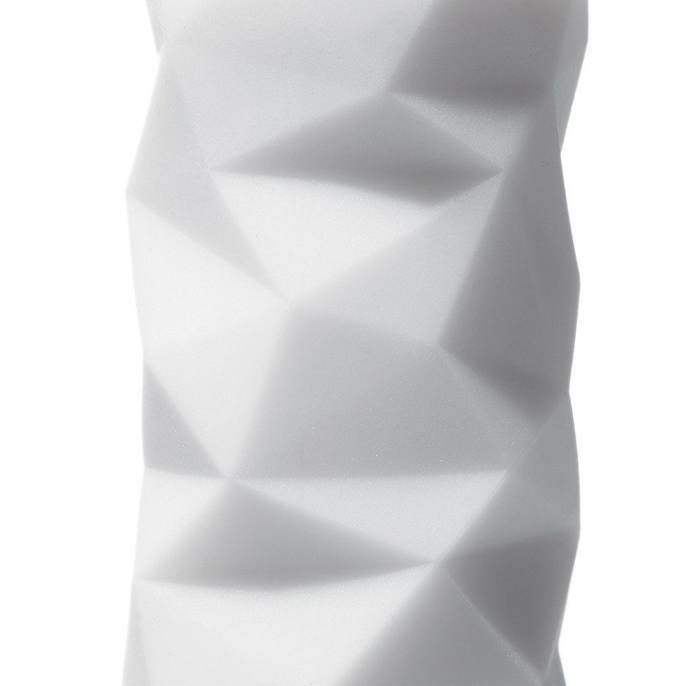 Секс игрушки - Мастурбатор хай-тек рельефный Polygon 3D Tenga, белый, 15 х 7 см 3