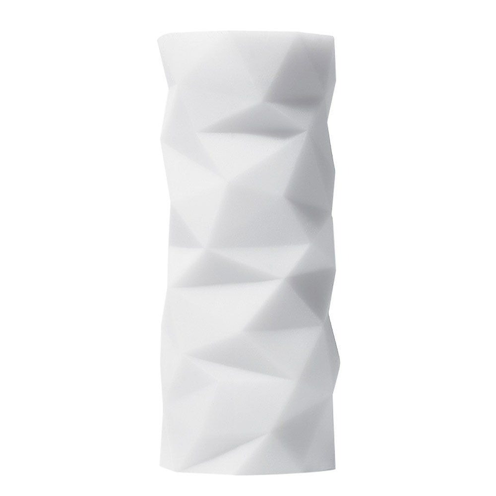 Секс игрушки - Мастурбатор хай-тек рельефный Polygon 3D Tenga, белый, 15 х 7 см 4