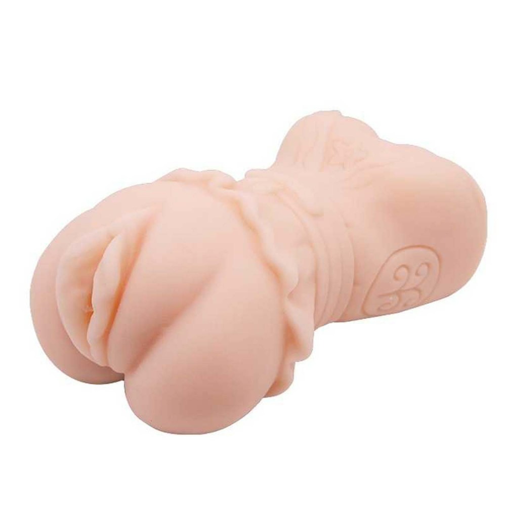  - Мастурбатор вагіна реалістична з вібрацією Crazy Bull Vagina Masturbator Flesh Vibrating тілесний