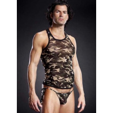 Майка мужская в стиле милитари Blue Line Pro-Mesh Racerback Tank Camouflage хаки, S/M