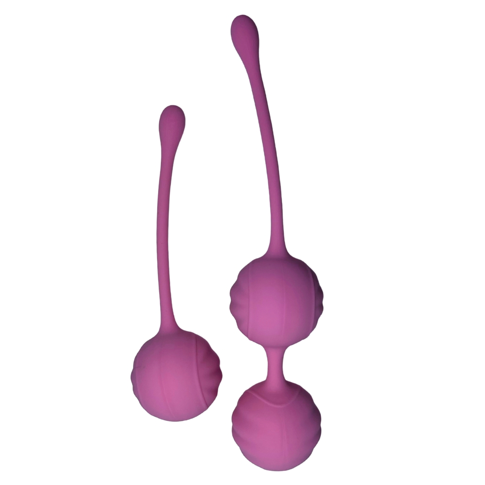 Вагинальные шарики и тренажеры - Набор вагинальных шариков Passion Play для упражнений Кегеля, розовые, 2 шт 2