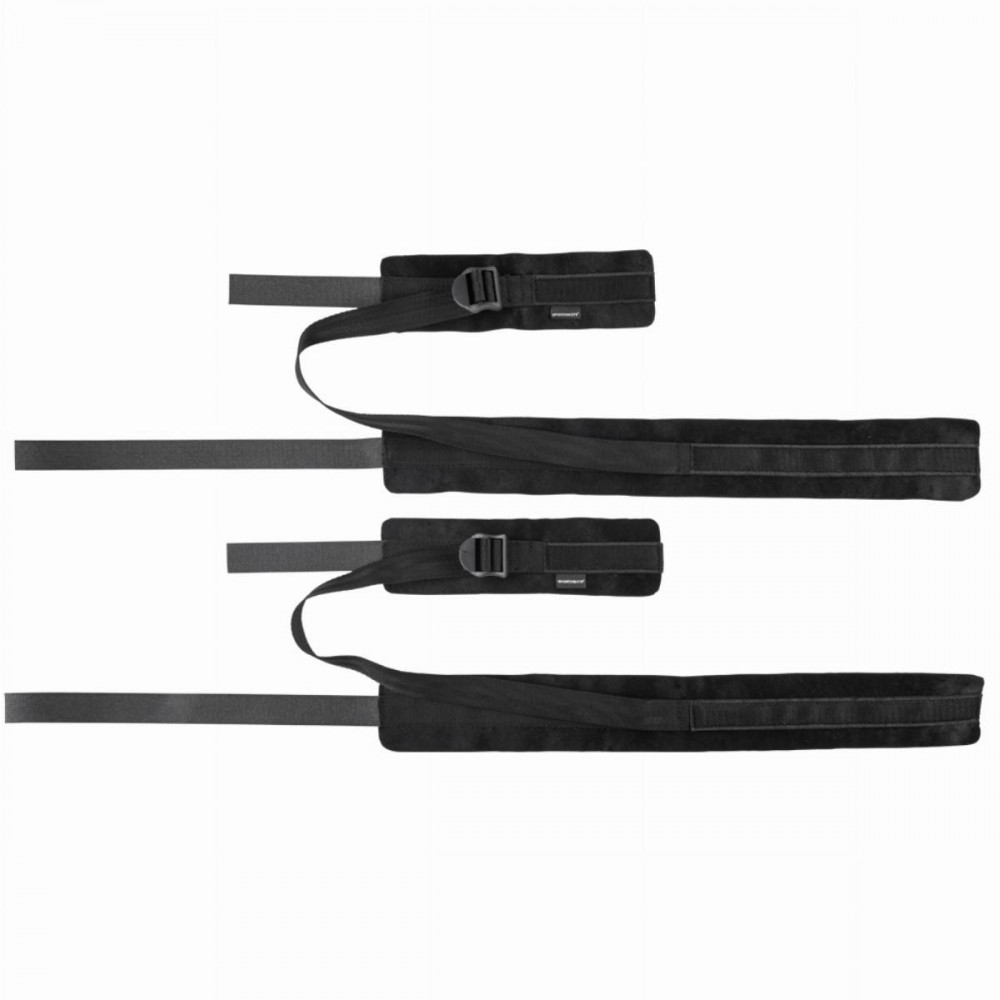 Наручники и ограничения - Наручники фиксаторы SEX AND MISCHIEF на запястья и бёдра, чёрные 2