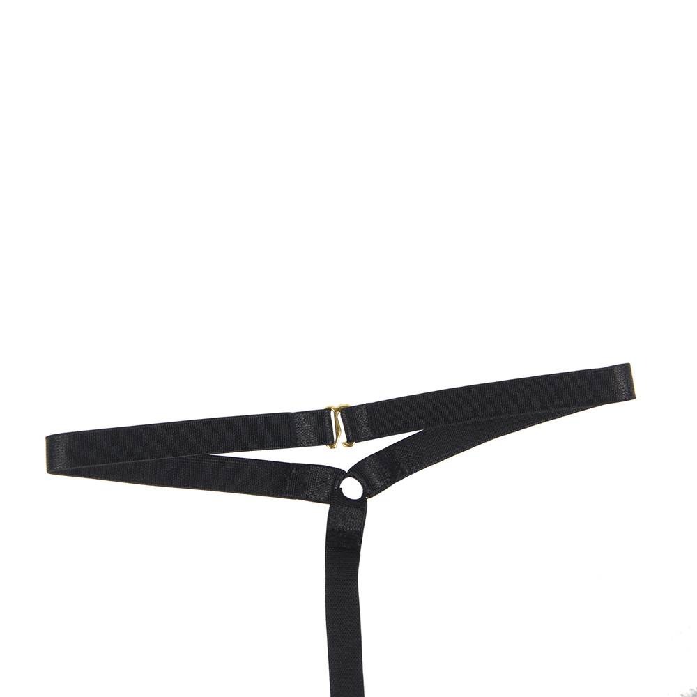 Різне - Пеньюар з трусиками Star Night на бретельках, чорний, XS-S 6