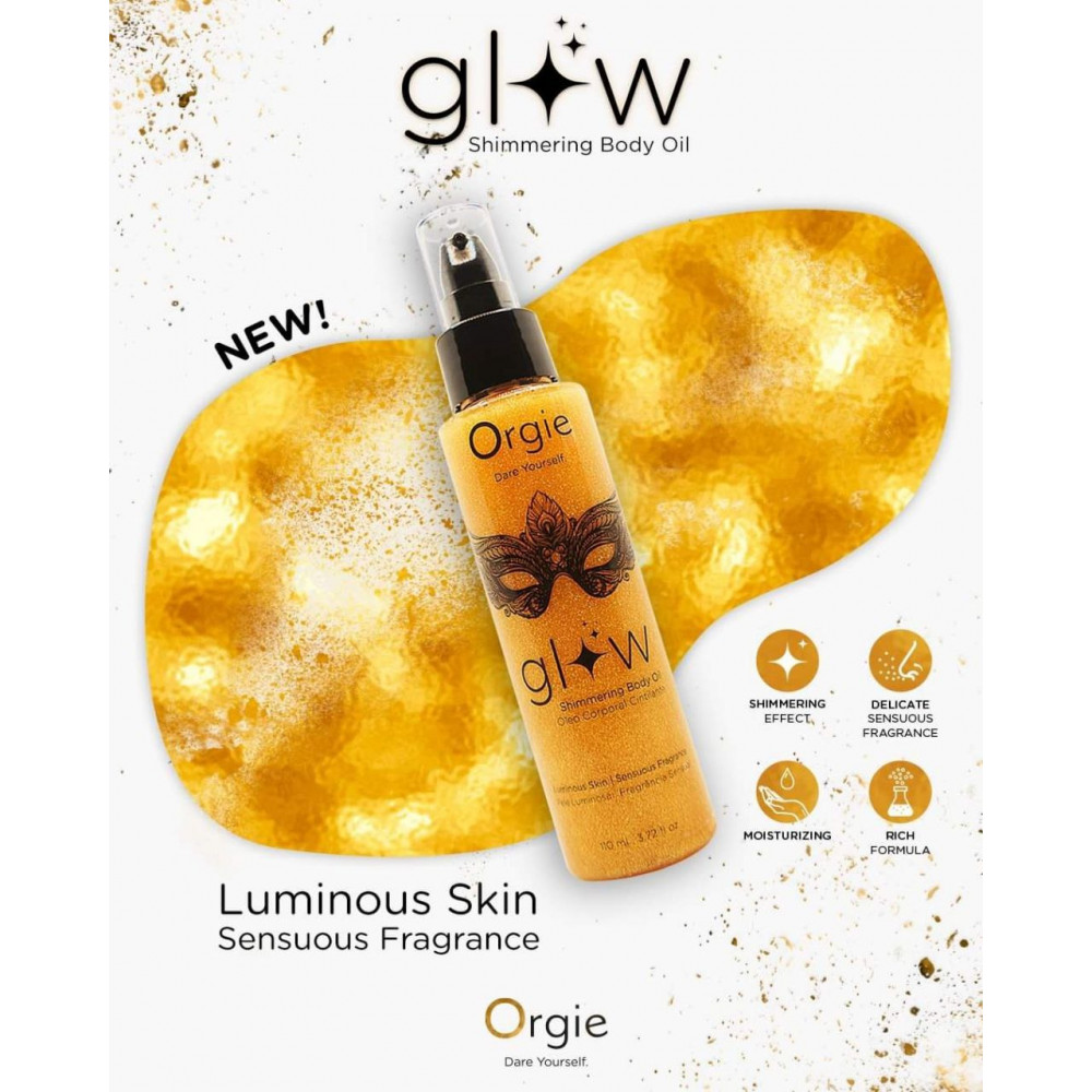 Разное - Шиммер-масло для тела Orgie Glow с ароматом-афродизиаком, 110 мл 4