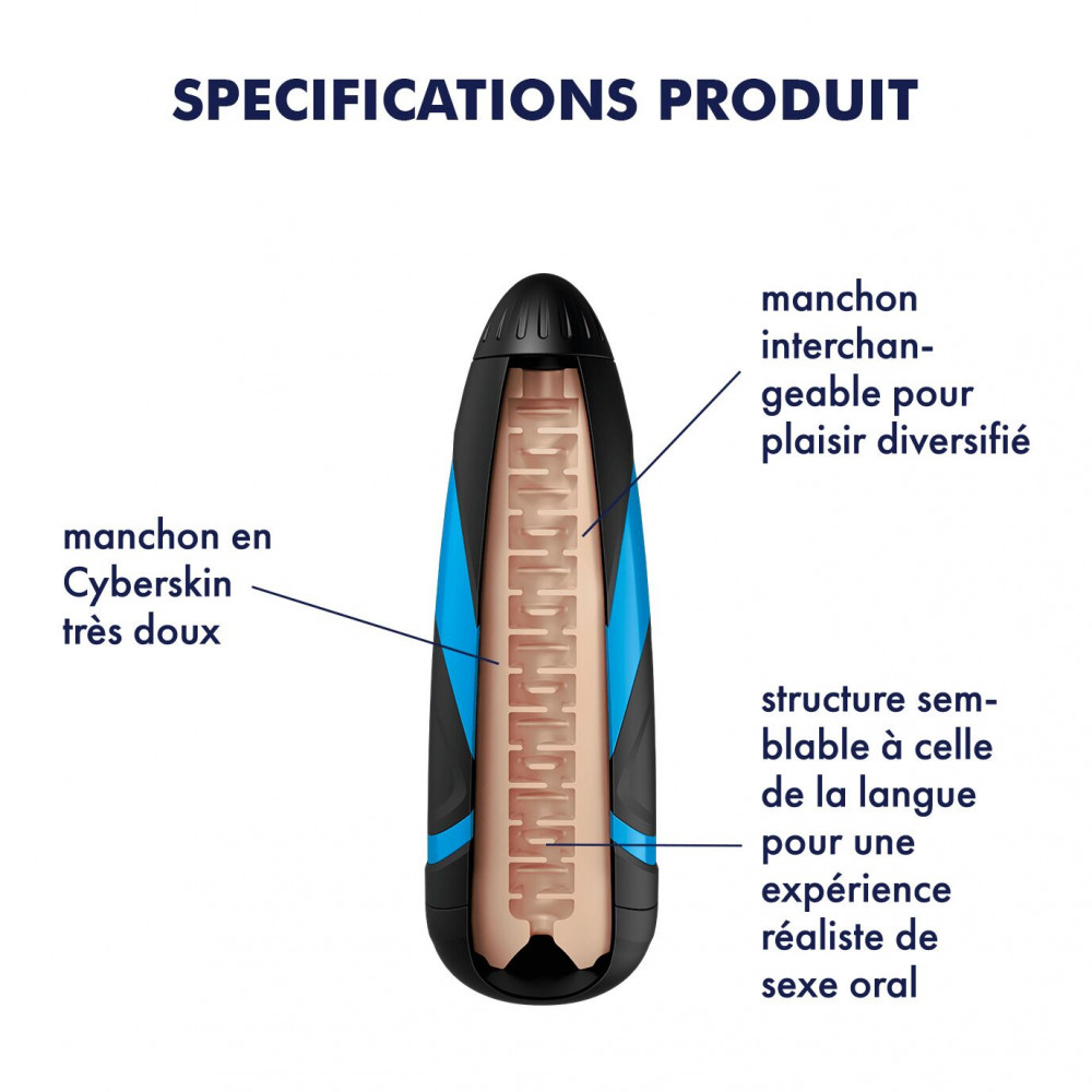 Різне - Запасний рукав-вставка для мастурбатора Satisfyer Men LUSTY TONGUES 2