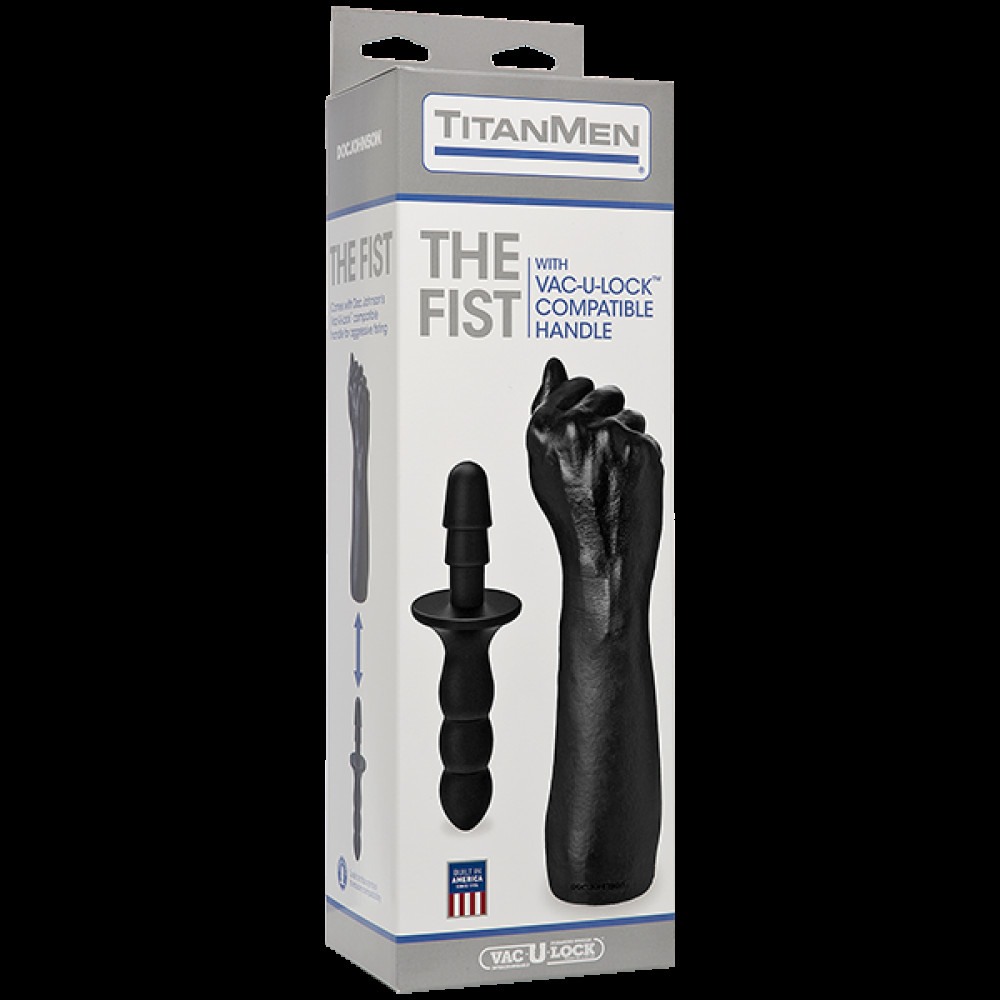 Анальные игрушки - Кулак для фистинга Doc Johnson Titanmen The Fist with Vac-U-Lock Compatible Handle, диаметр 7,6см 1