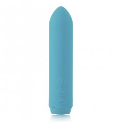 Минивибратор Je Joue - Classic Bullet Vibrator Teal с глубокой вибрацией и фиксацией на палец