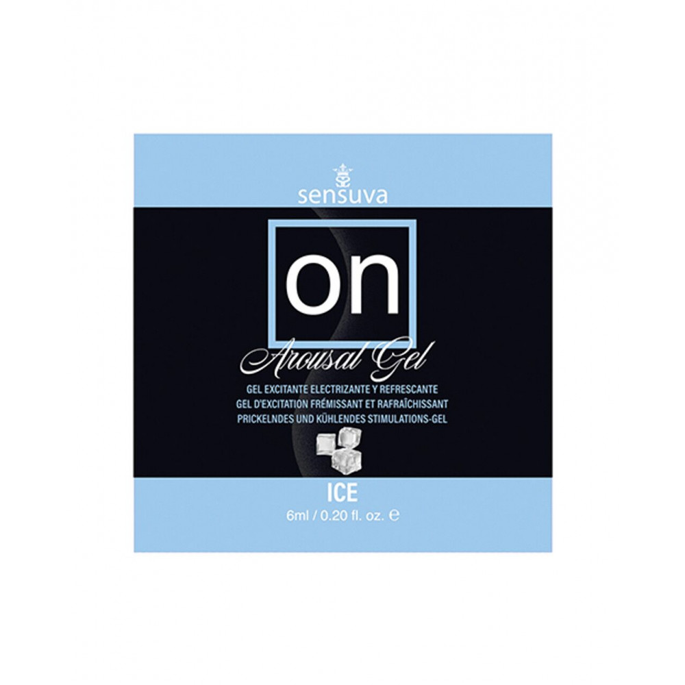 Средства для возбуждения - Пробник возбуждающего геля Sensuva - ON for Her Arousal Gel Ice (4 мл)