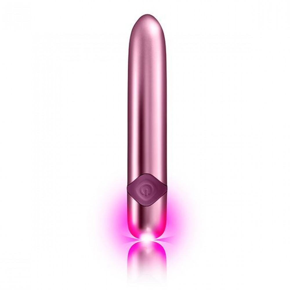 Клиторальный вибратор - Мощный вибратор Rocks Off Havana Lilac с цветной LED-подсветкой, 10 режимов работы, перезаряжаемый