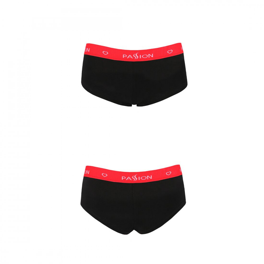 Эротические комплекты - Трусики-шортики Passion PS003 PANTIES black, size M 3