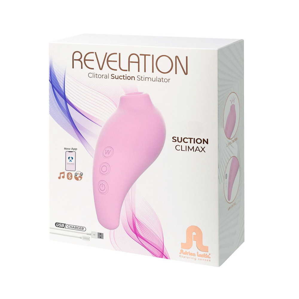 Вибраторы вакуумные - Вакуумный смарт-стимулятор Adrien Lastic Revelation Pink, режим Boost, управление через приложение 1