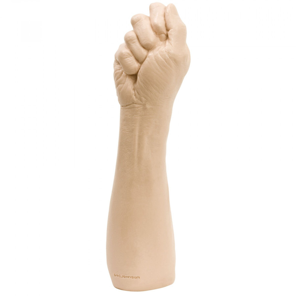 Анальные игрушки - Кулак для фистинга Doc Johnson The Fist, Flesh, реалистичная мужская рука, длинное предплечье