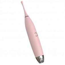 Клиторальный вибратор KISTOY C-King Pink, с двумя доп. насадками, мощная точечная стимуляция