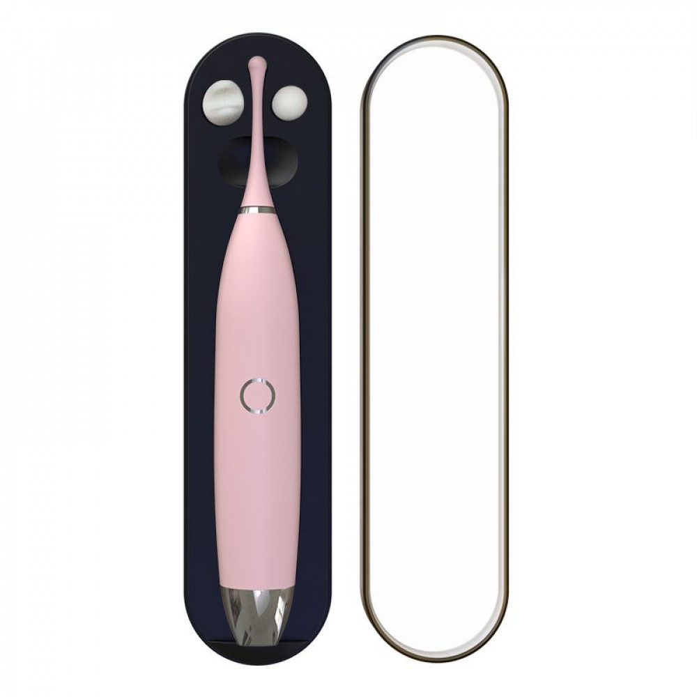 Вибропули и мини-вибраторы - Клиторальный вибратор KISTOY C-King Pink, с двумя доп. насадками, мощная точечная стимуляция 2