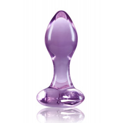 Стеклянная пробка NS Novelties CRYSTAL HEART PURPLE