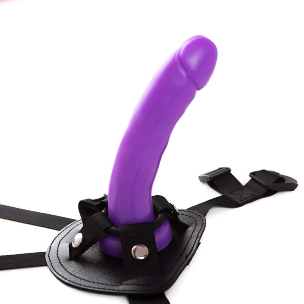 Женские страпоны - CH59213 Страпон c фиолетовой насадкой RGB Sex Harntss and Probe Chisa