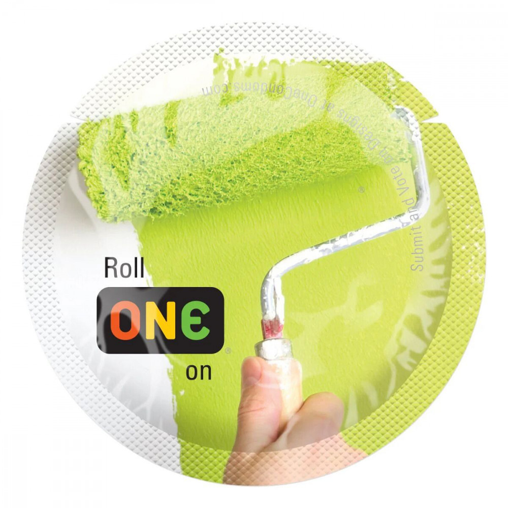 Презервативы - Презерватив ONE Color Sensations - Roll ONE on (Green) 1 шт