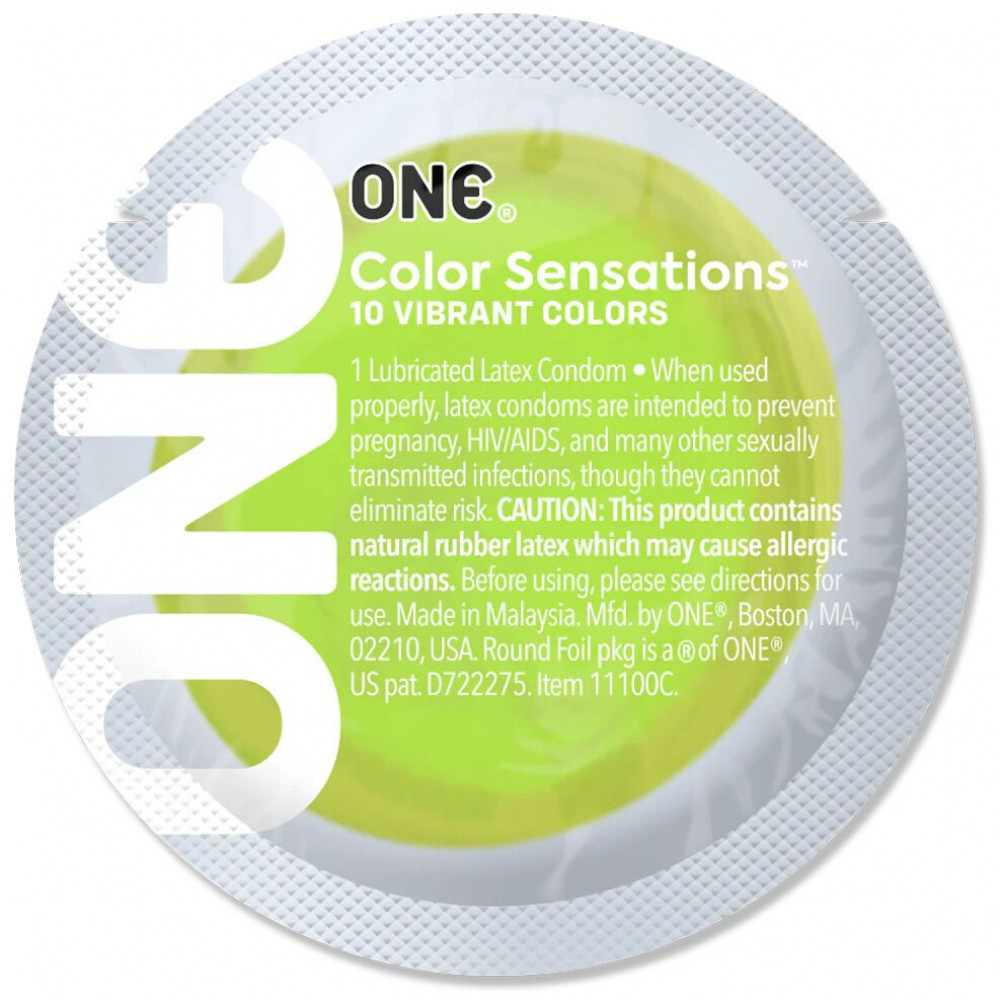 Презервативы - Презерватив ONE Color Sensations - Roll ONE on (Green) 1 шт 1