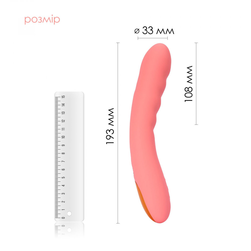 Классический вибратор - Смарт-вибратор с пульсацией Svakom Ava Neo Peach Pink, 15 режимов работы, водонепроницаемый 2