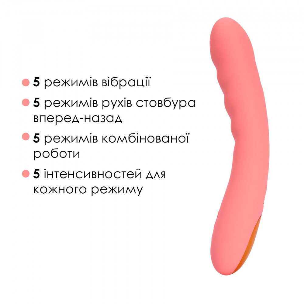 Классический вибратор - Смарт-вибратор с пульсацией Svakom Ava Neo Peach Pink, 15 режимов работы, водонепроницаемый 3
