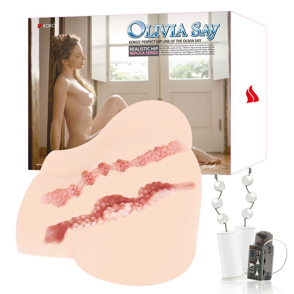 Мастурбаторы без вибрации - Мастурбатор Kokos OLIVIA SAY два входа: вагина и попка 3