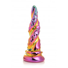 Фентезійний скляний фалоімітатор Creature Cocks Enchanting Rainbow Glass Dildo, 16 см